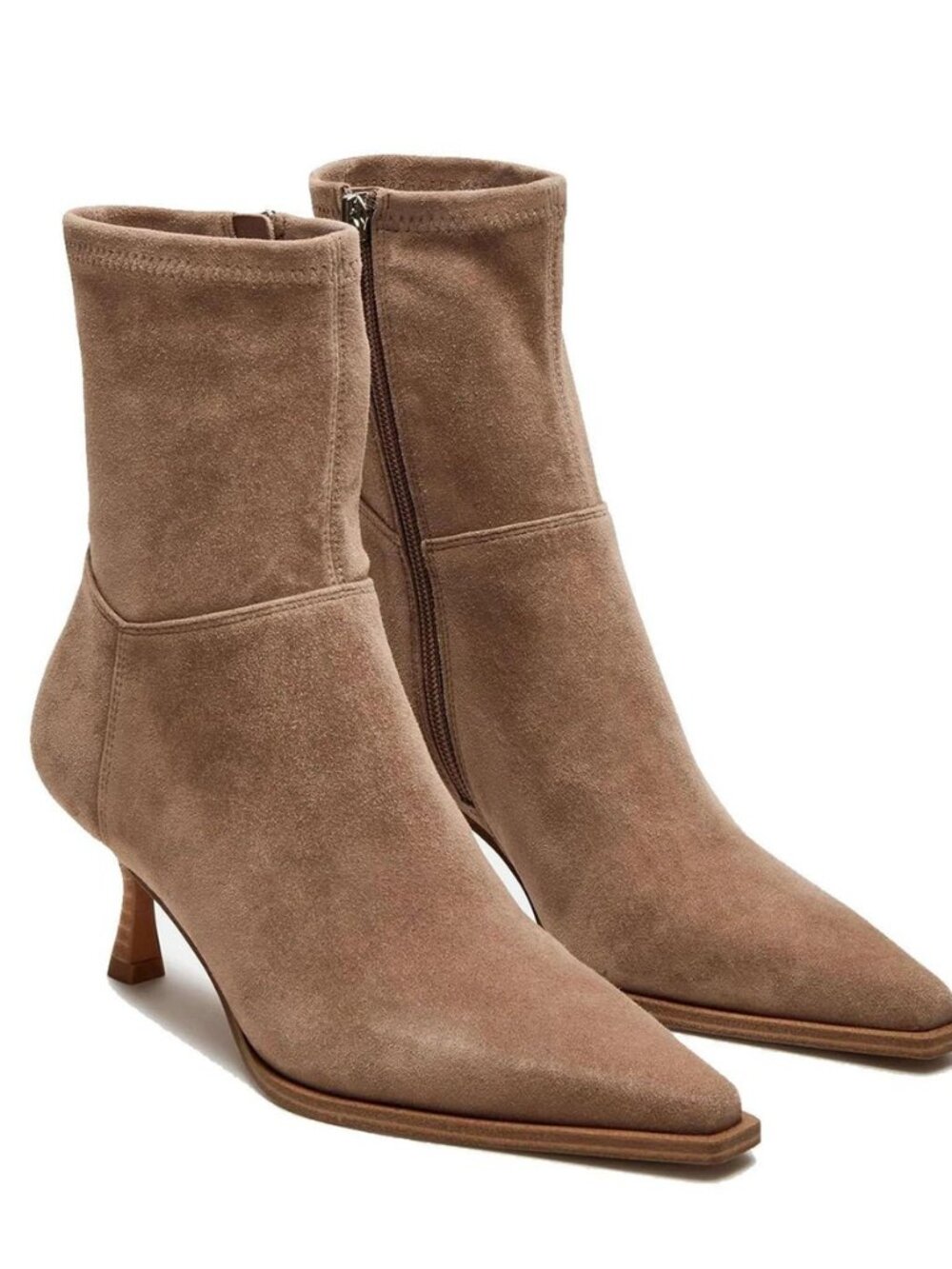 Womens Ankle Boots Kitten Heel Booties Pointed Toe Short Boots